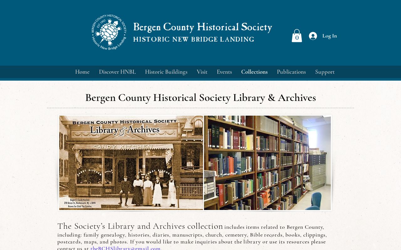 Bergen city directory access at the Bergen County Historical Society Library and Archives